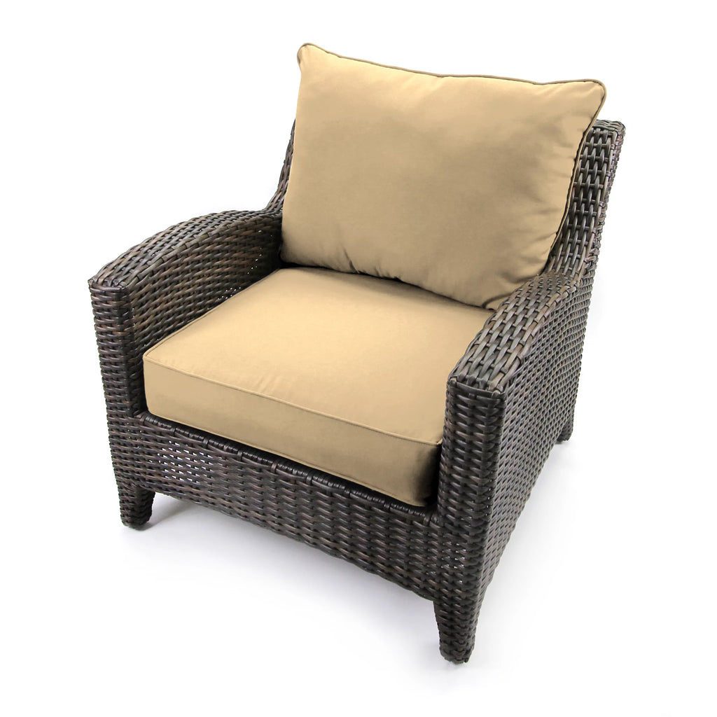 Antique Beige Square Outdoor Deep Seating Cushion and Back Cushion 2-Piece Set N73901