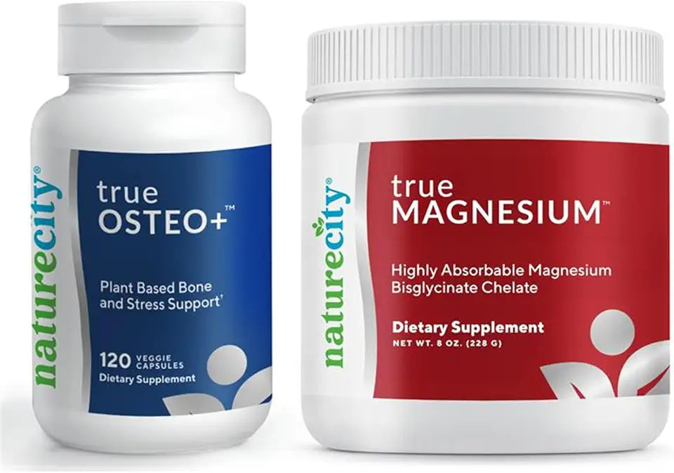 Plant Based Calcium 120 Veggie Capsules + Magnesium Bisglycinate 60 Servings Z9917
