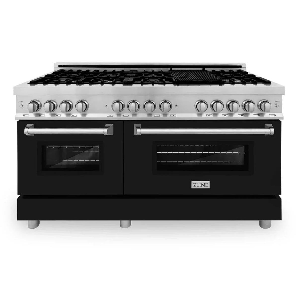 60 In. Dual Fuel Range with Black Matte Door I4596