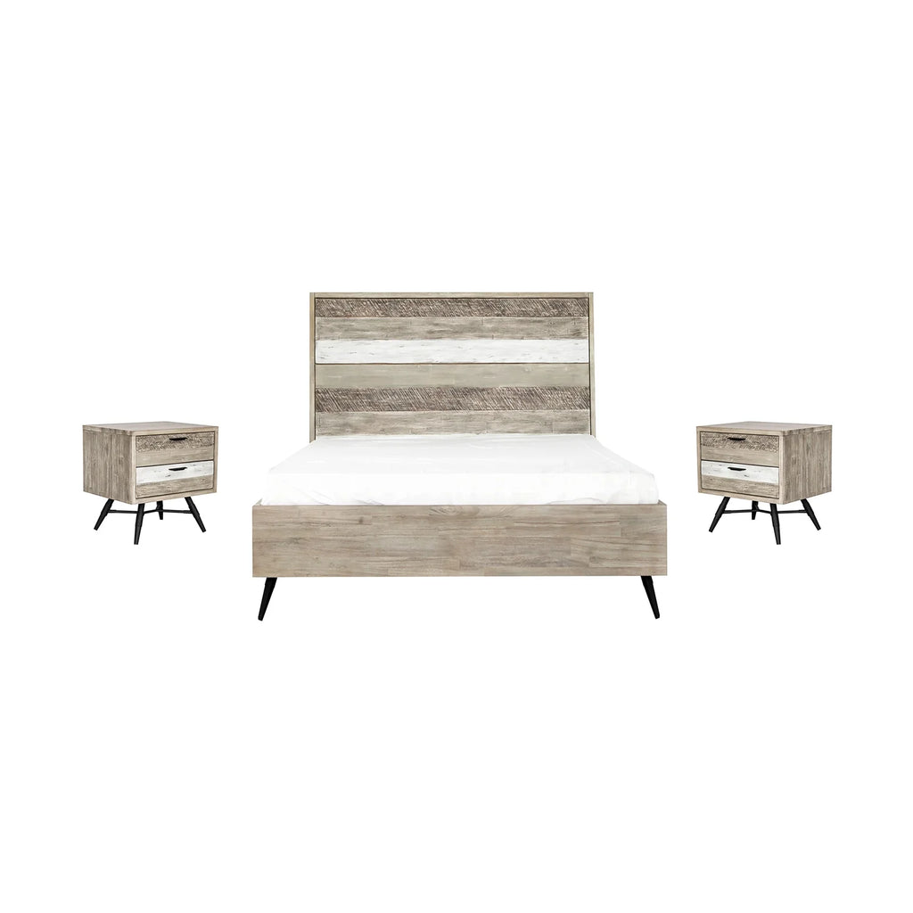 3-Piece Wood Queen Bedroom Set E102
