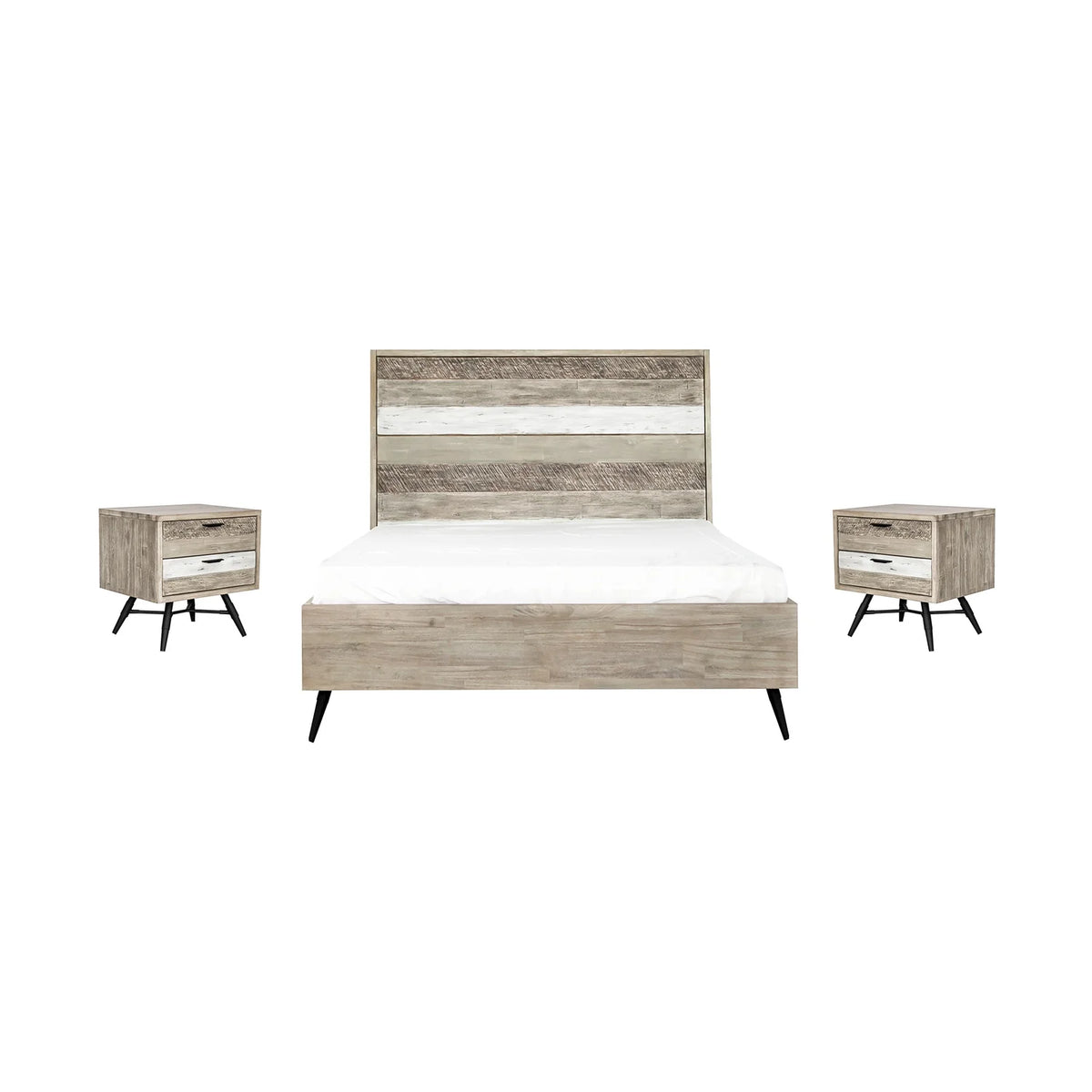 3-Piece Wood Queen Bedroom Set E102