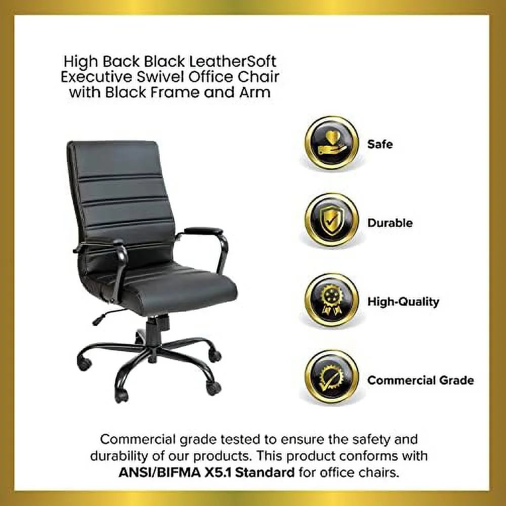 Brown Faux Leather High-Back Office Chair C34860