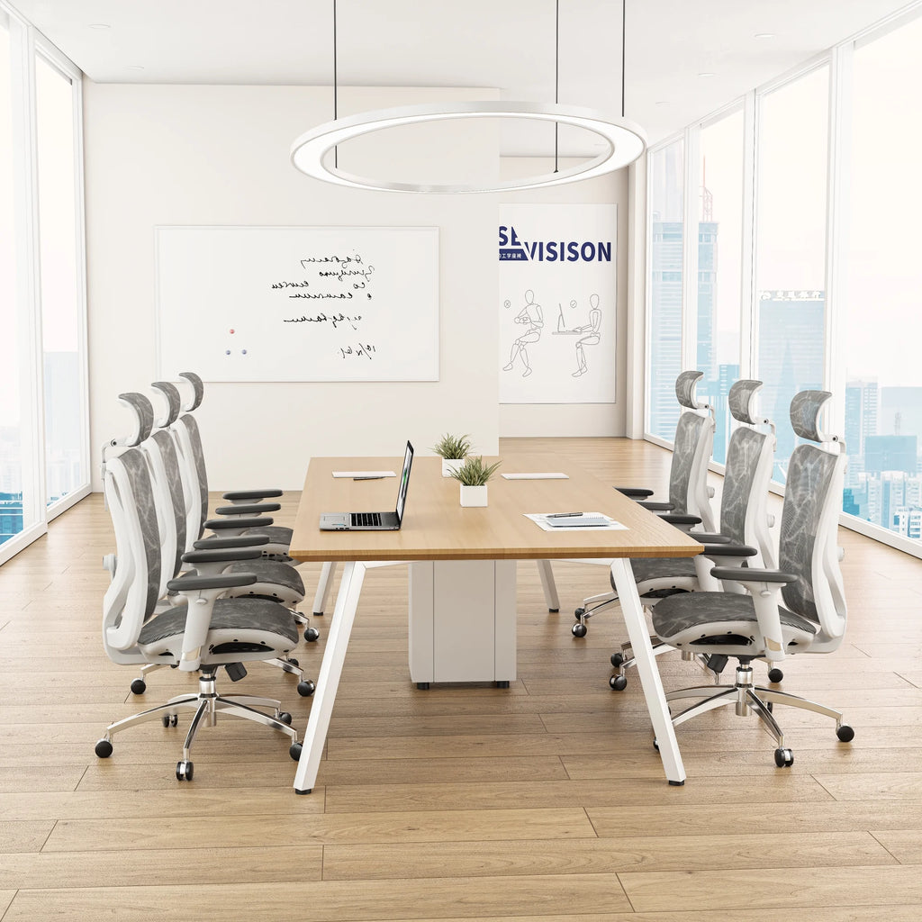 Black Ergonomic Mesh Office Chair with Headrest and Lumbar Support A813