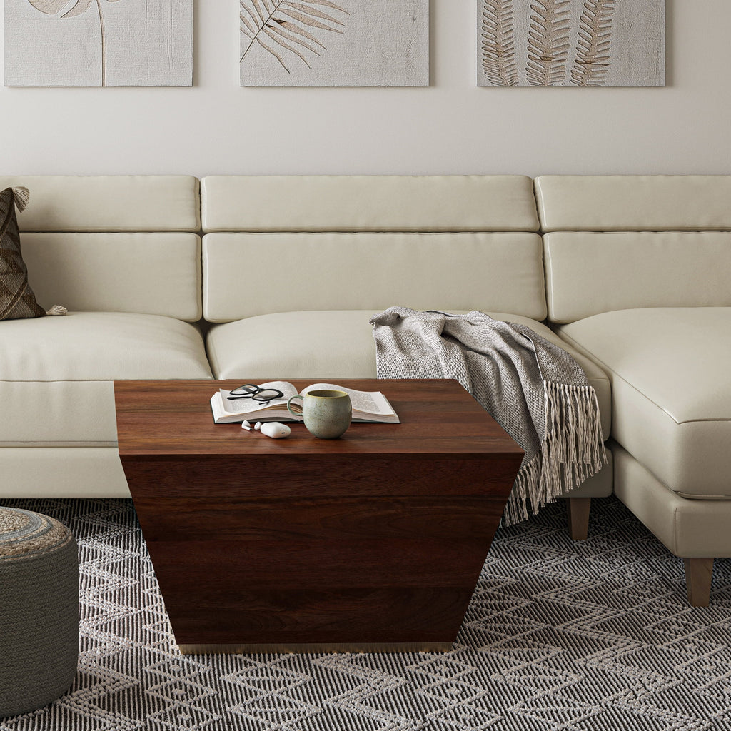 Solid Mango Wood Square Coffee Table V84562