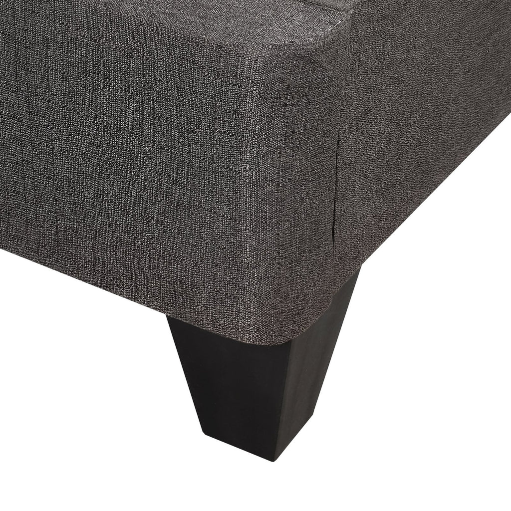 King Wood and Fabric Platform Bed Frame X861974
