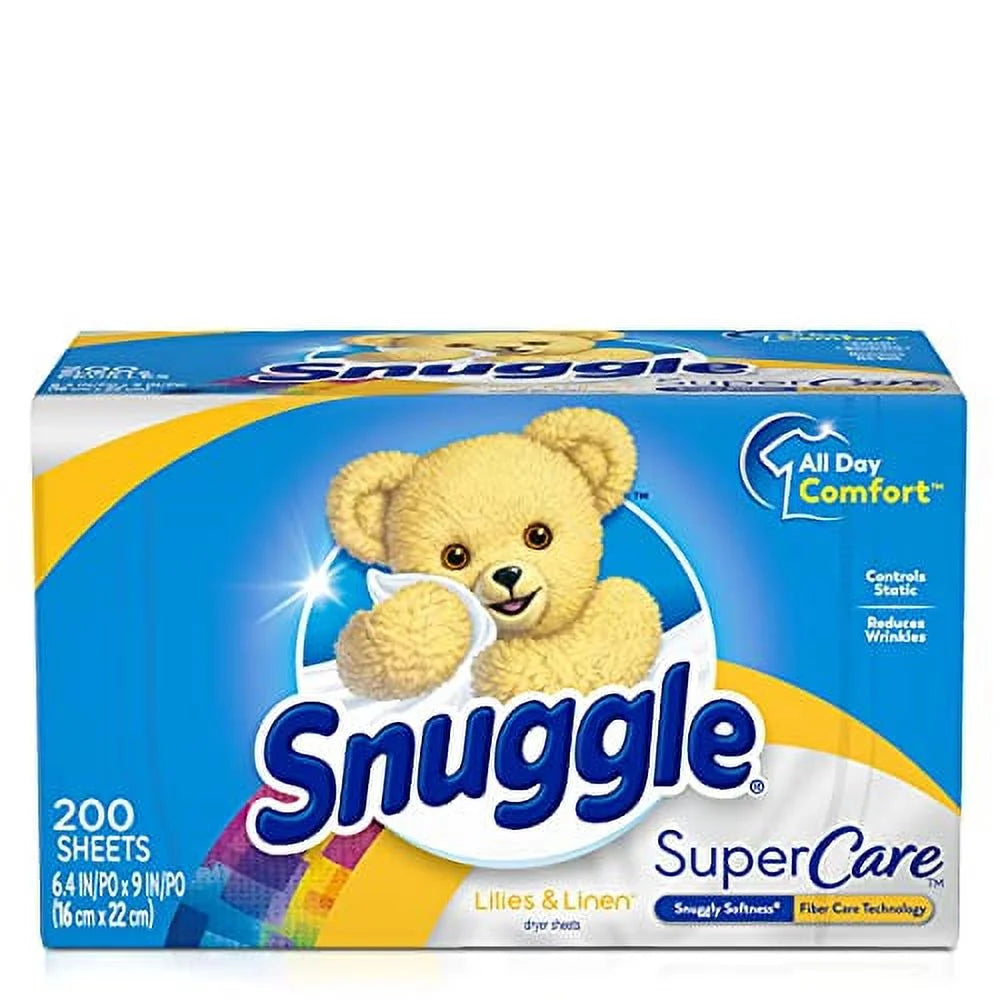 Fabric Softener Dryer Sheets, Lilies and Linen, 200 Count I41355