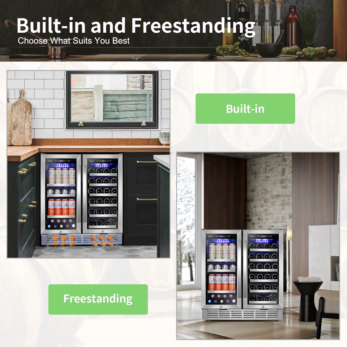 30 Inch Dual Zone Wine and Beverage Refrigerator S2330