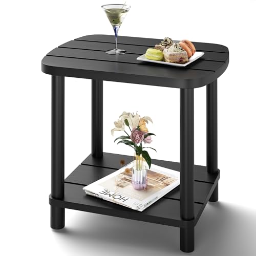 2-Tier Small Outdoor Side Table Y38214