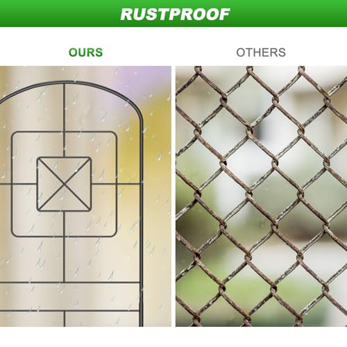 Decorative Garden Fence 10 Pack Rustproof Metal K899