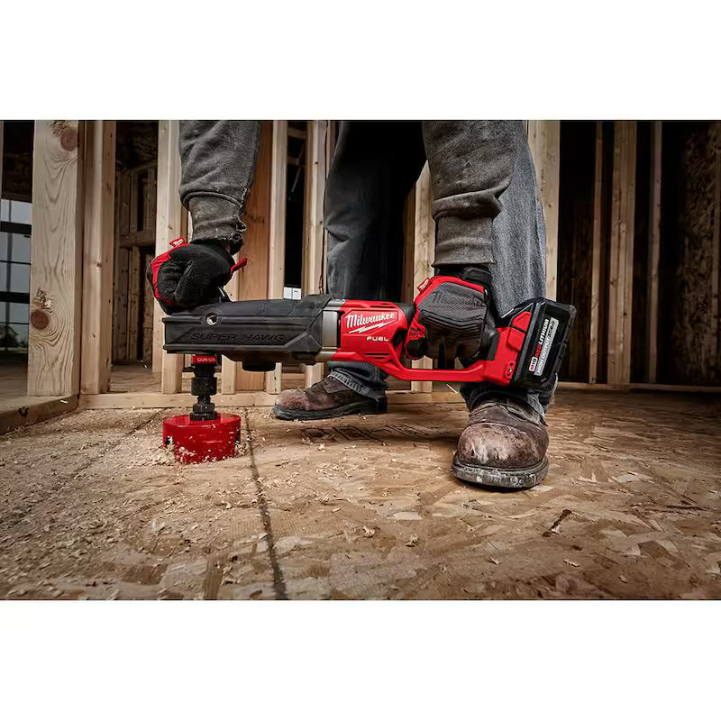 7/16 in. Cordless Right Angle Drill with Hole Saw Kit P414804