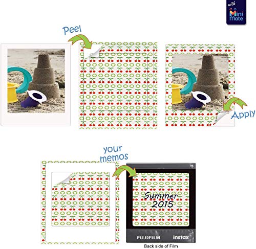 Chalk White Instant Camera with Carrying Case and 40 Sheets Film O4876