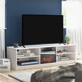 Ivory Oak Electric Fireplace TV Stand E3967