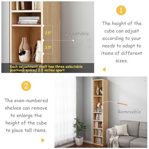 White 71 Inches Tall 8 Lattices Corner Bookcase Y4617