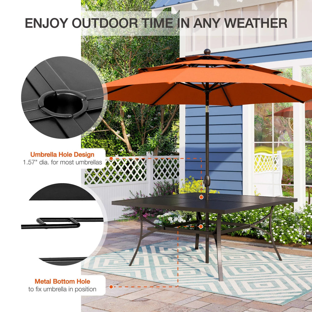 9 Piece Outdoor Metal Patio Dining Set S6432