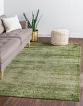 Green 9' x 12' Solid Rug Z238