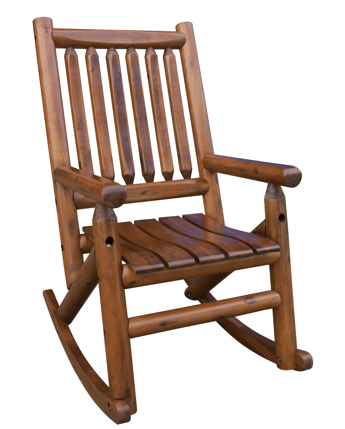 Brown Wood Outdoor Rocker D739