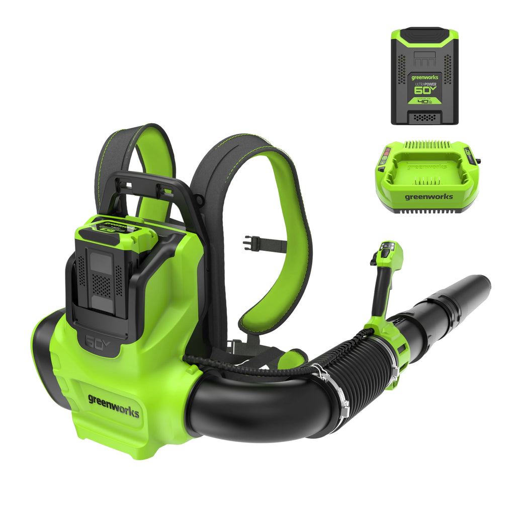 730 CFM 185 MPH Backpack Blower with 4.0 Ah Battery and 3 Amp Charger W87062