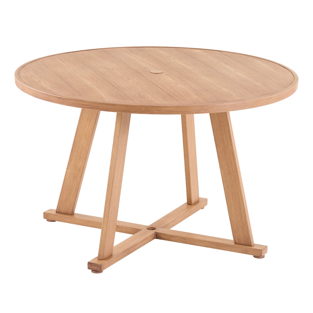 Outdoor 44 Round Metal Top Dining Table R770