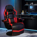 Blue Massage Gaming Chair with Footrest W8656