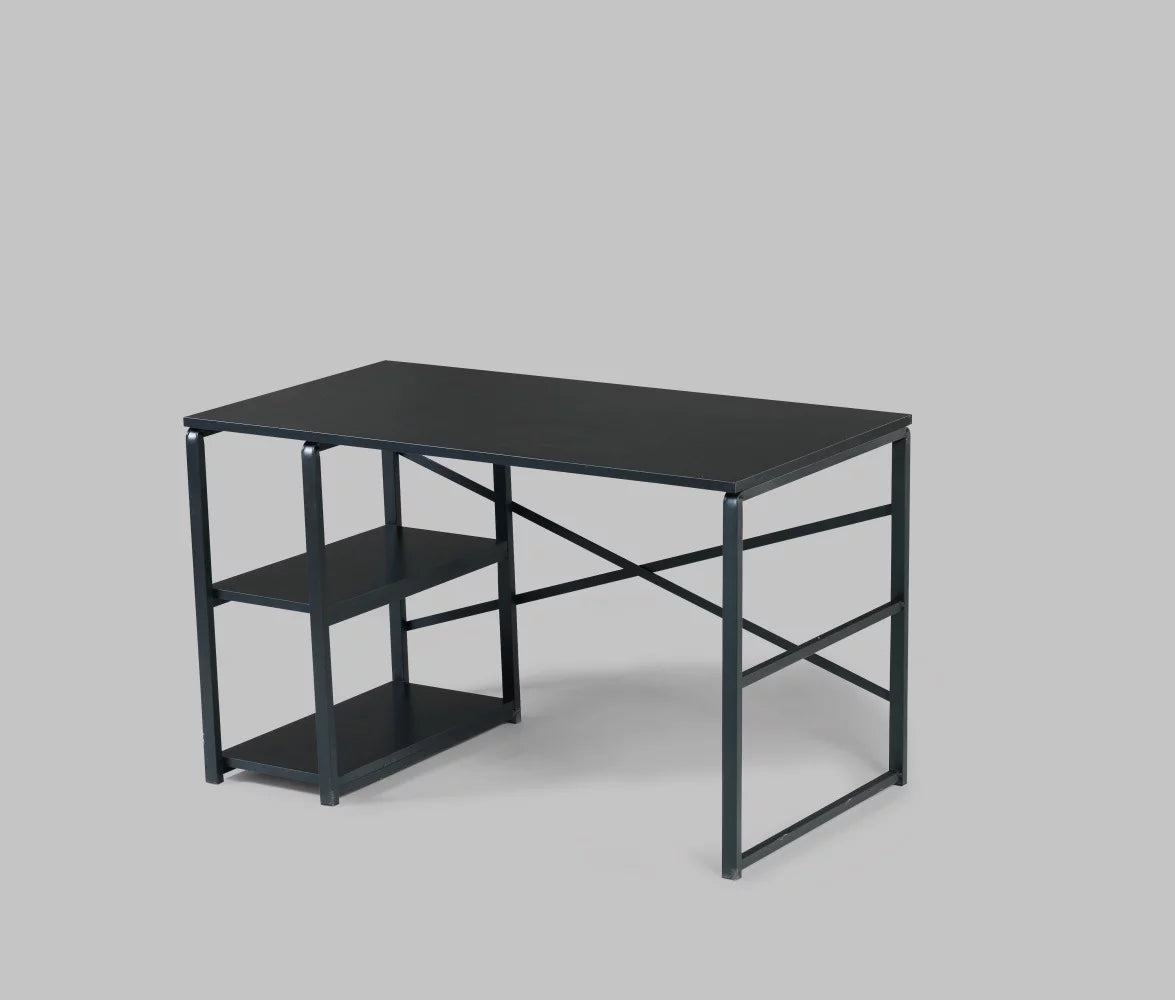 Black 2 Shelves Writing and Computer Desk N95695