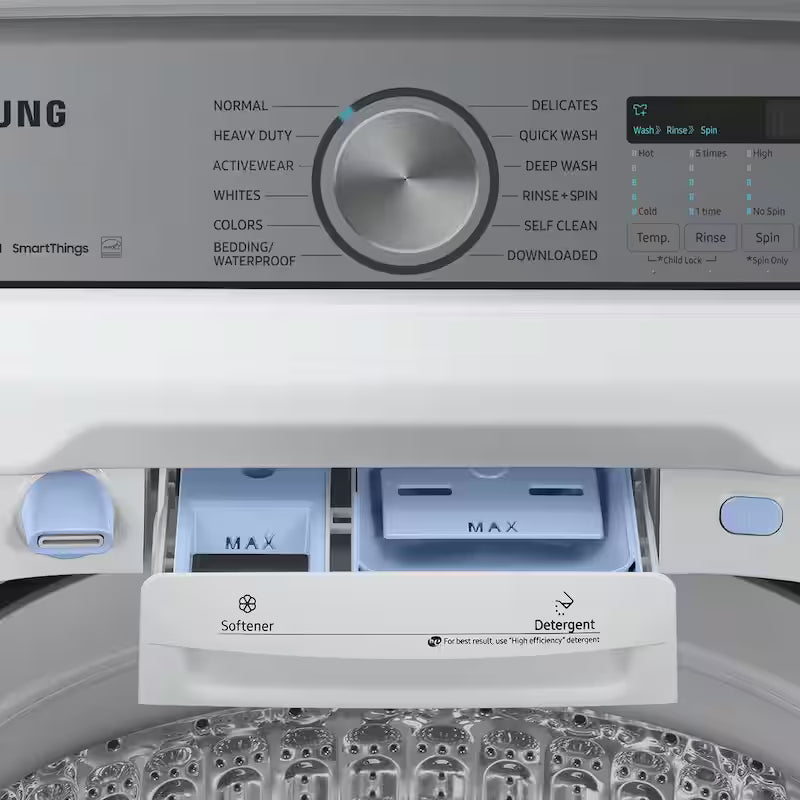 5.5 cu.ft. Smart Top Load Washer with Super Speed in White E30793
