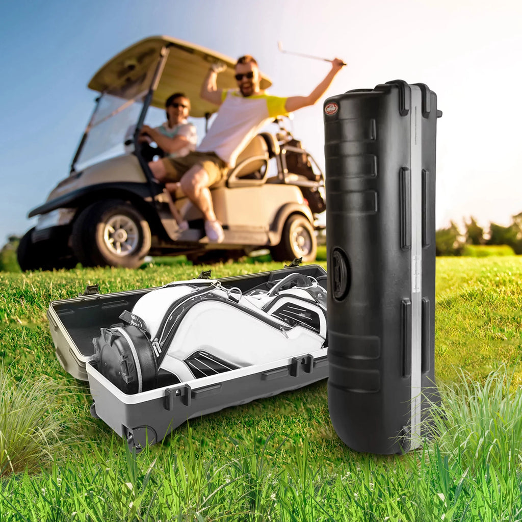 Wheeled Hard Plastic Golf Travel Case P18191