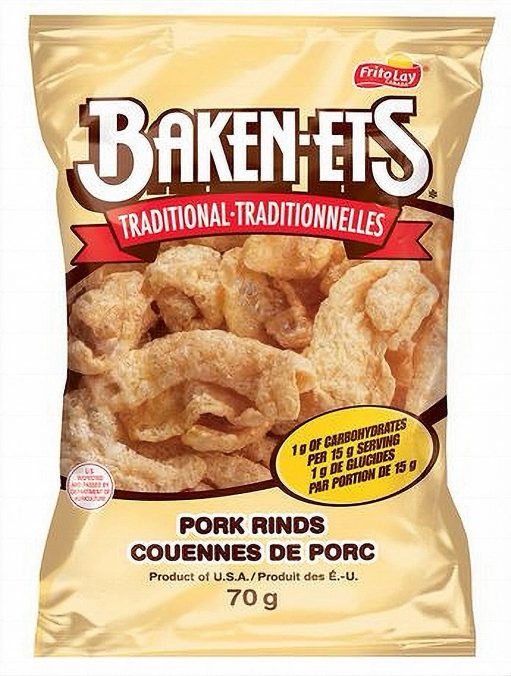 Bacon Flavoured Smoked Pork Rinds, Pack of 2 T32993