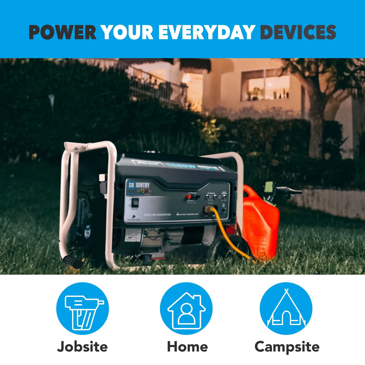 3,500-Watt Gasoline Powered Generator M34248