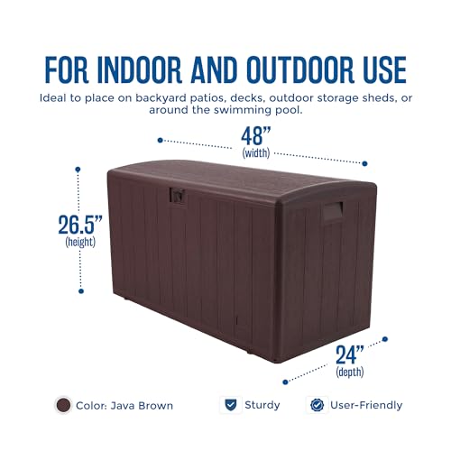 73 Gallon Outdoor Storage Deck Box B7710