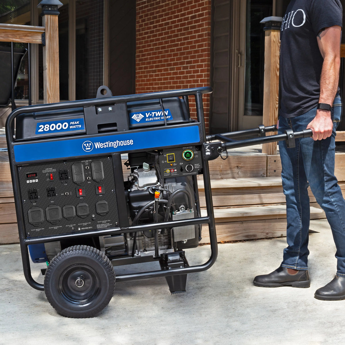 28000 Peak Watt Portable Generator with CO Sensor O988
