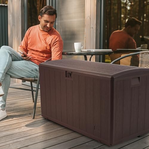 73 Gallon Outdoor Storage Deck Box B7710