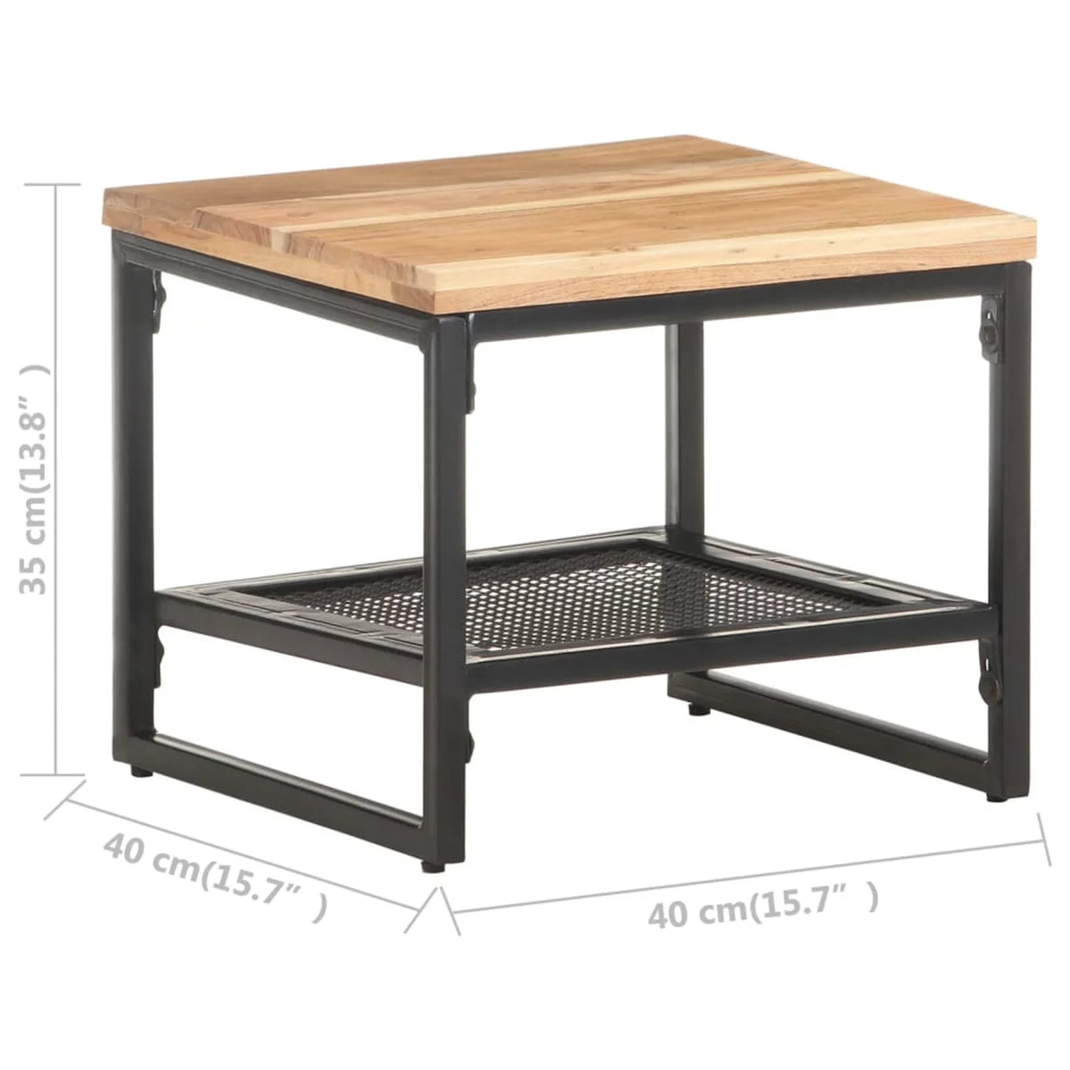 Solid Acacia Wood Side Table N348158
