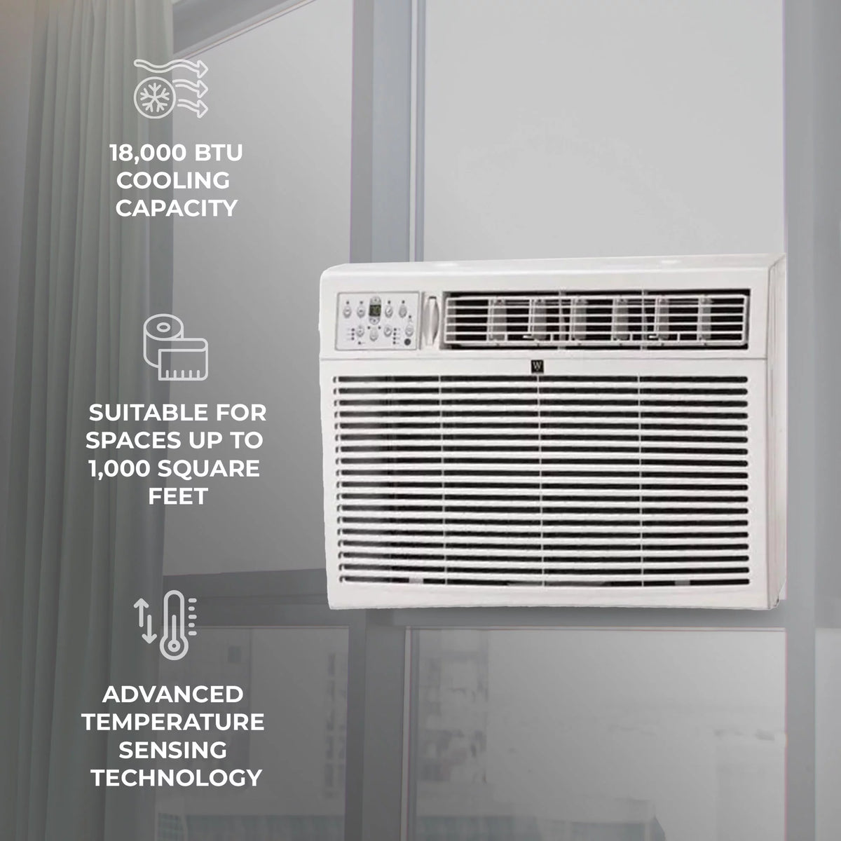 18,000 BTU Window Air Conditioner with Remote Control R77328